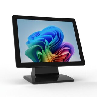 PM150MP, 15 LCD Touchmonitor, Metallgehuse, VGA, HDMI, PCAP Touch (USB), Standfu, VESA 75x75 und 100x100, schwarz